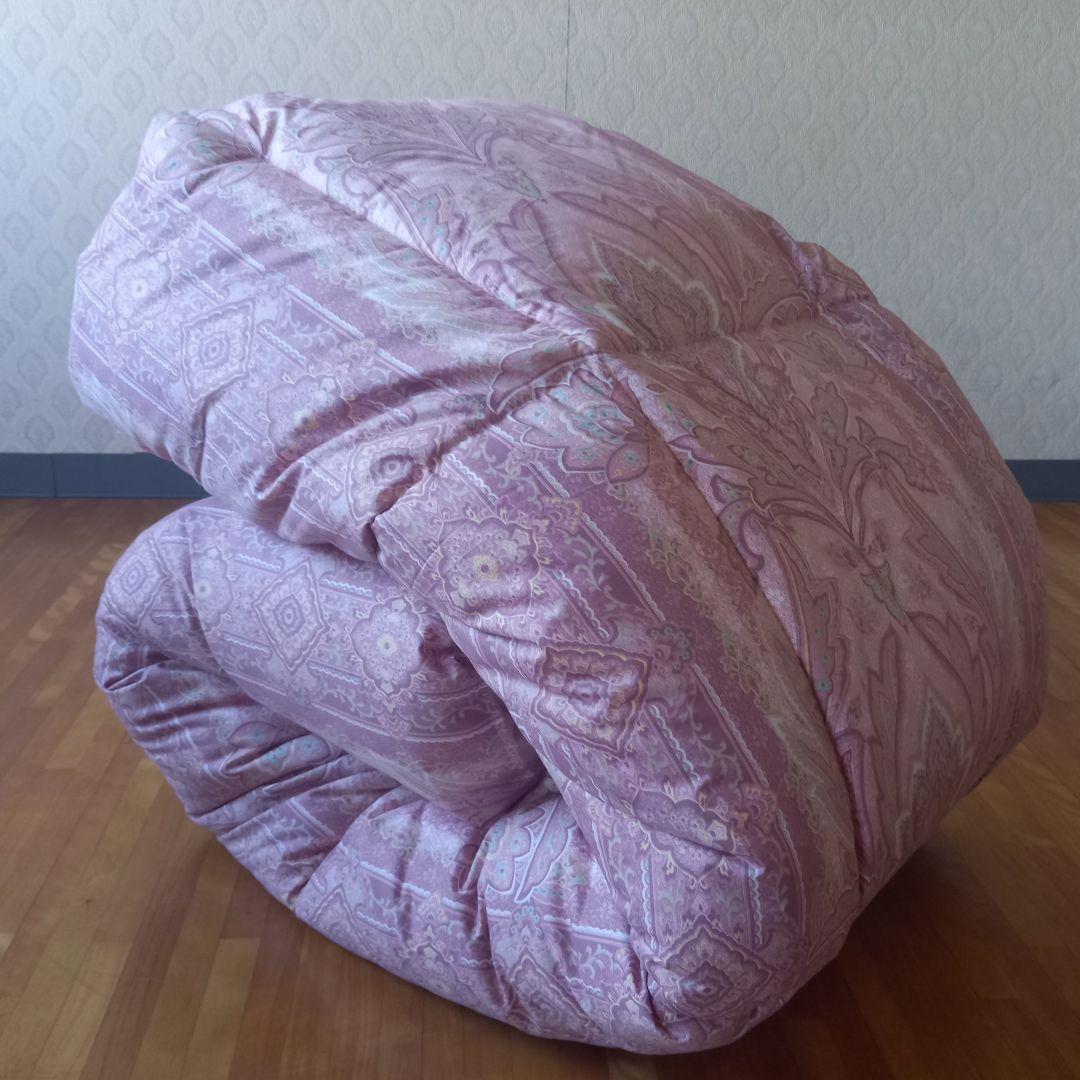 ホテル仕様 羽毛を越えた 掛け布団 極厚 体圧分散 敷布団 ペアセット日本製⑪