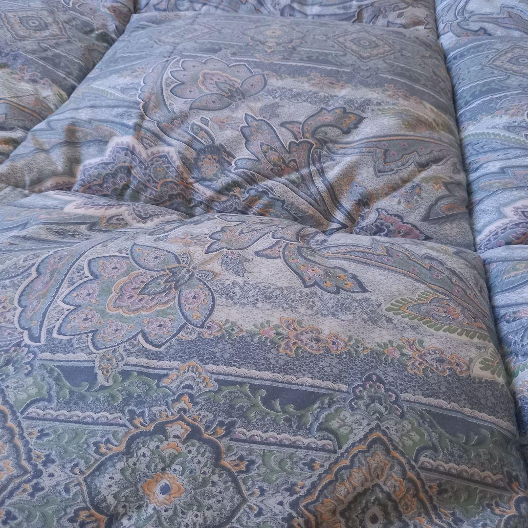 ホテル仕様 羽毛を越えた 掛け布団 極厚 体圧分散 敷布団 ペアセット日本製⑪