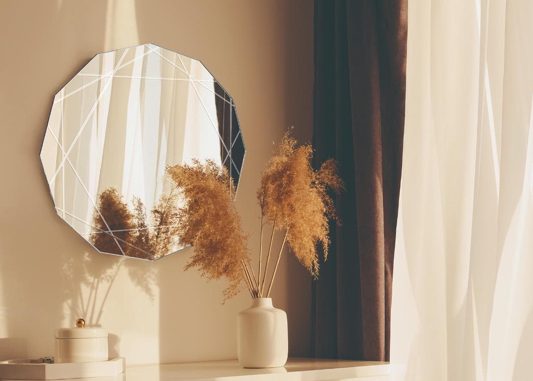 LAC☆ウォールアート ミラー 鏡 オブジェ デザイナーズ