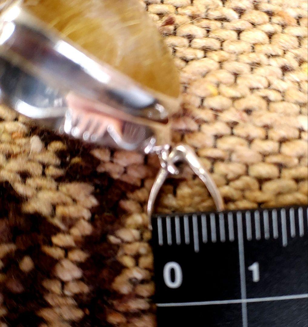 高品質　ルチルクォーツ　ペンダントトップ　シルバー　silver925