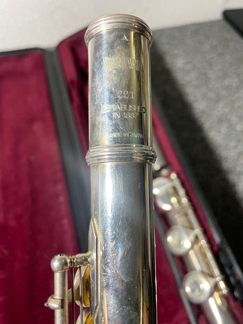 Yamaha フルート 221 シルバー ケース付き