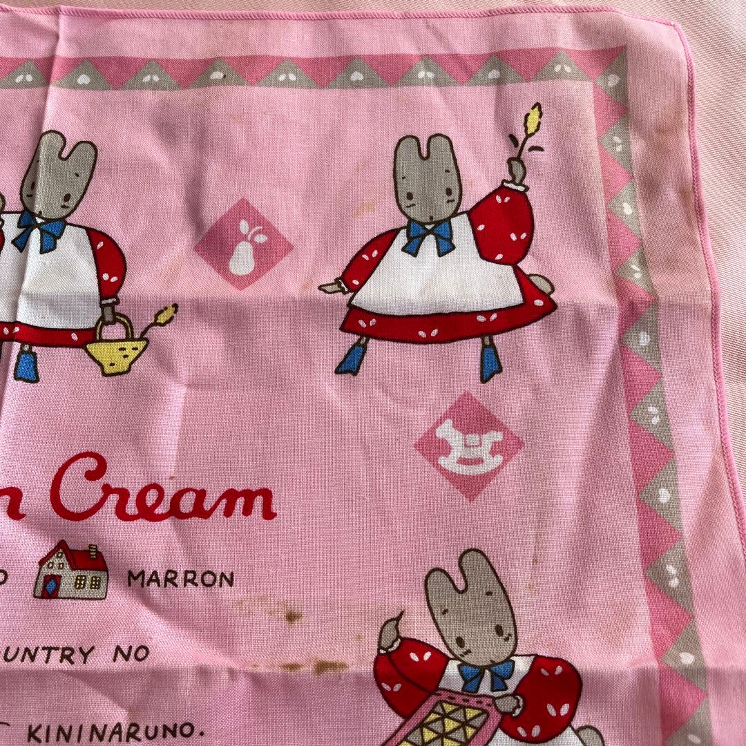 サンリオ マロンクリーム ハンカチ 1988 昭和 レトロ - メルカリ