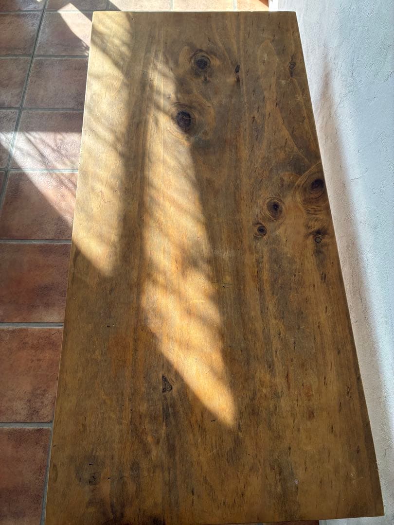 ローテーブル　インダストリアル　無垢　ヴィンテージ