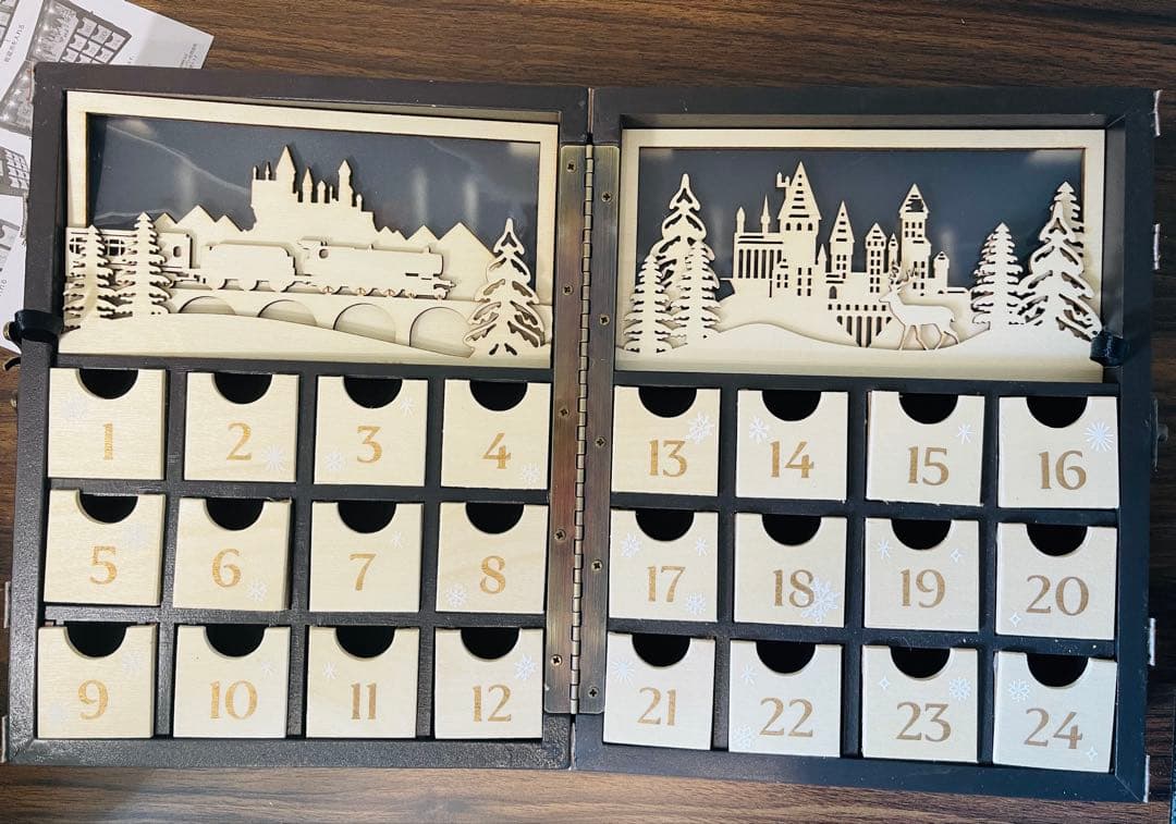 ハリーポッター　クリスマス　ウッドアドベントカレンダー　クリスマス