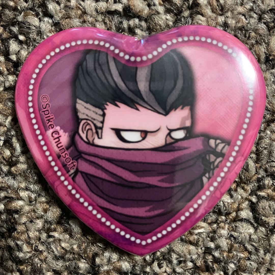 ダンガンロンパ ナンジャタウン テレ顔 照れ顔 ハート缶バッジ 田中眼