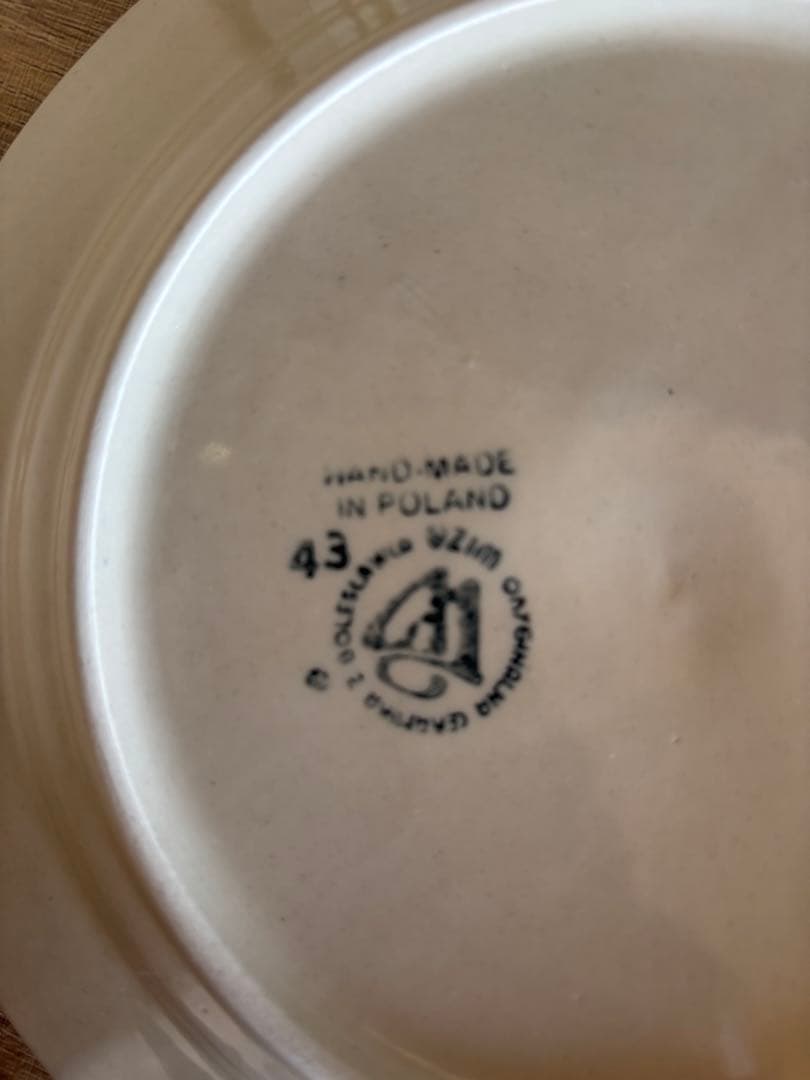 ポーランド食器　セラミカ 4枚セット 19.5cm ポーリッシュポタリー