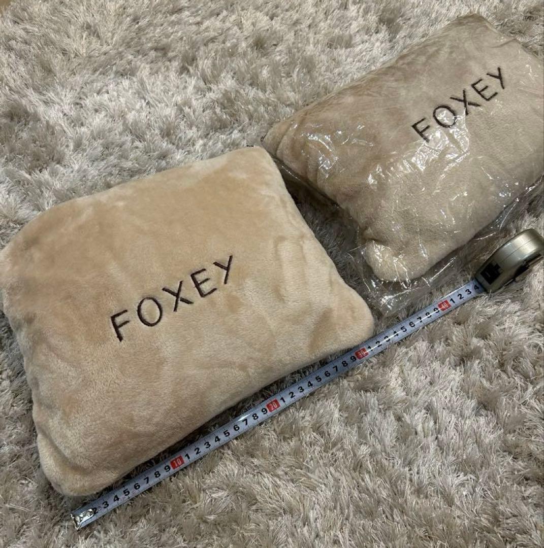 新品・未使用　FOXEY ブランケット　ハーフケット　キャメル　ノベルティ