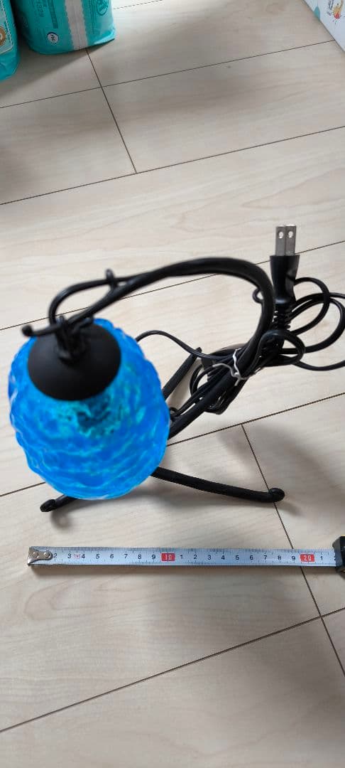 【専用】琉球硝子　スタンドライト　清涼ブルー　インテリア　お洒落　可愛い