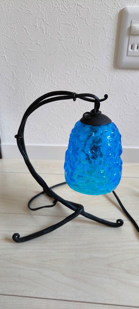 【専用】琉球硝子　スタンドライト　清涼ブルー　インテリア　お洒落　可愛い