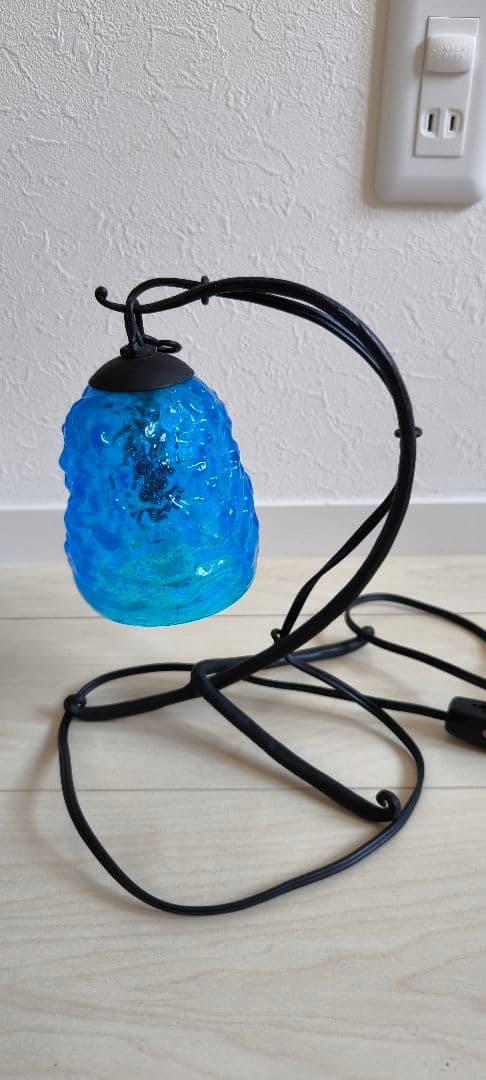 【専用】琉球硝子　スタンドライト　清涼ブルー　インテリア　お洒落　可愛い