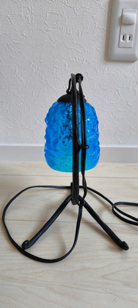 【専用】琉球硝子　スタンドライト　清涼ブルー　インテリア　お洒落　可愛い