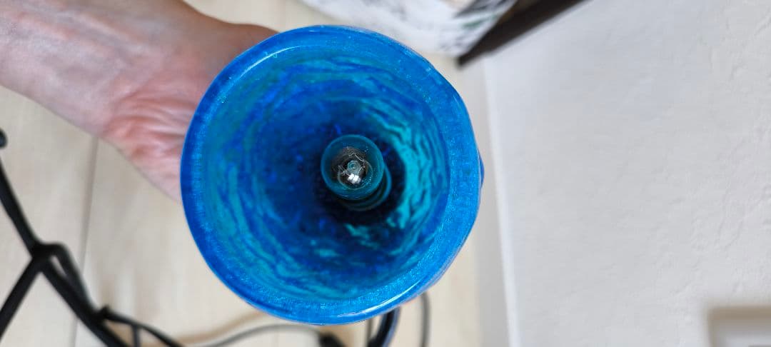 【専用】琉球硝子　スタンドライト　清涼ブルー　インテリア　お洒落　可愛い