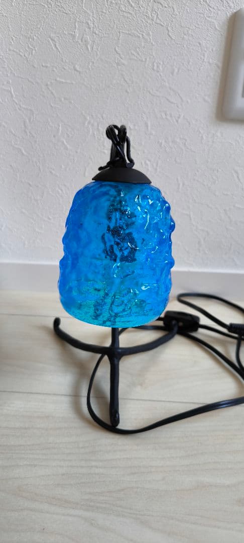 【専用】琉球硝子　スタンドライト　清涼ブルー　インテリア　お洒落　可愛い
