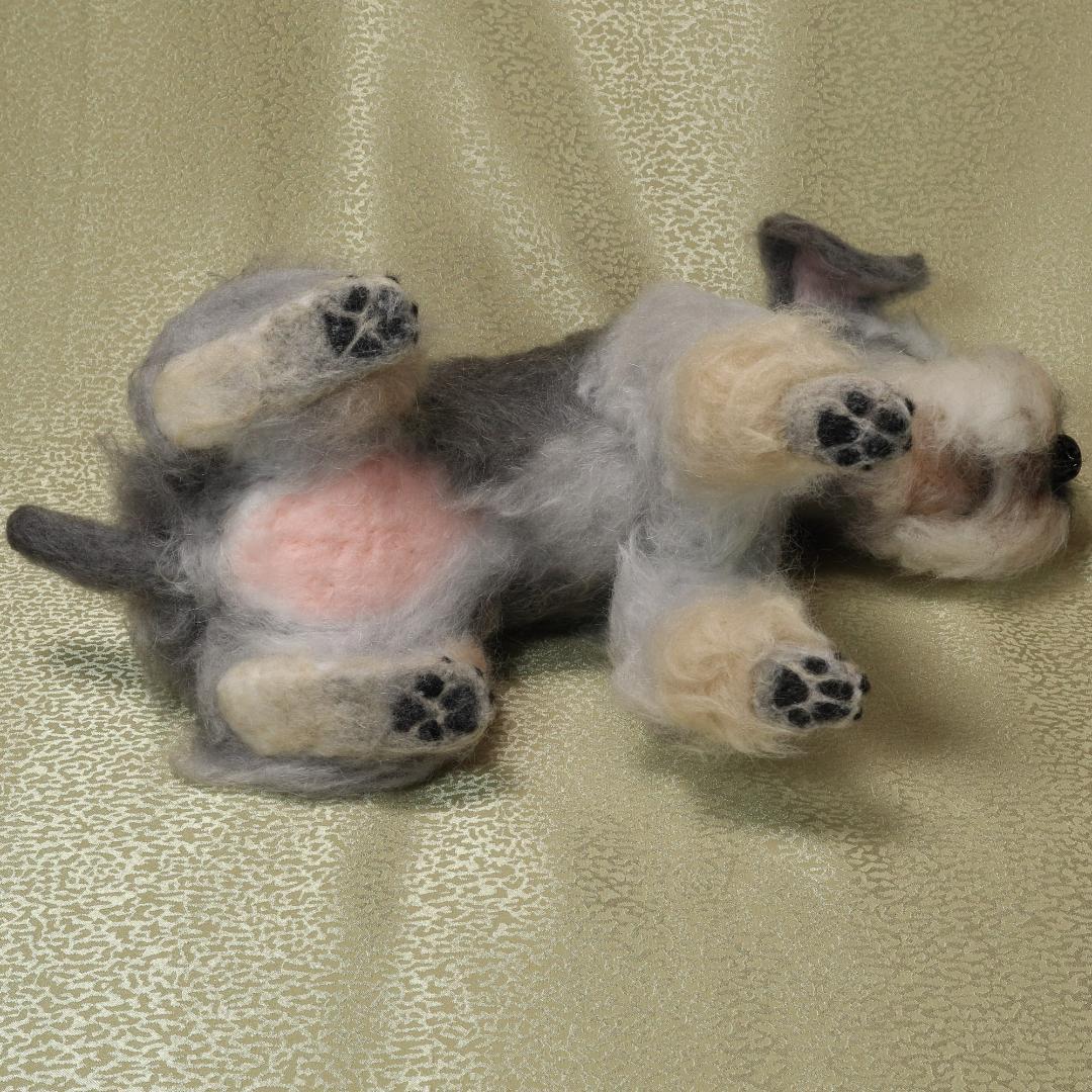 羊毛フェルト ちょりん様確認用 シュナウザー ハンドメイド 犬