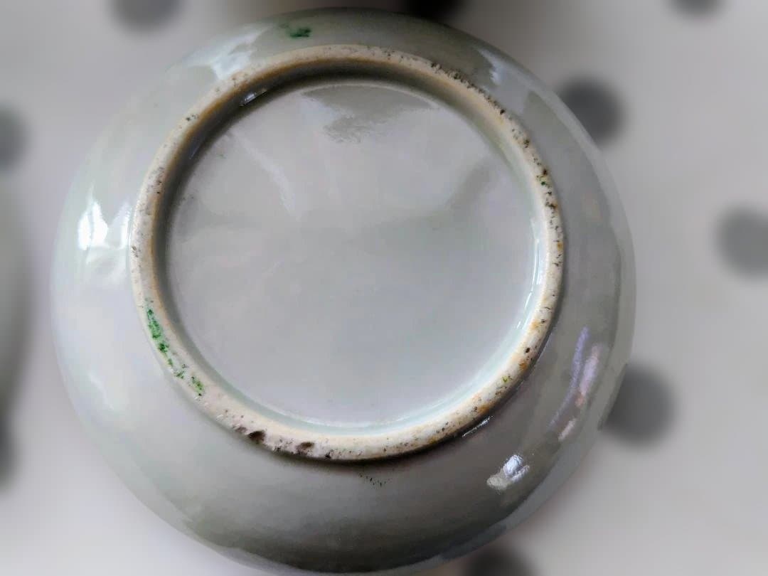 大正時代　伊万里焼赤絵印判手小皿 １４枚