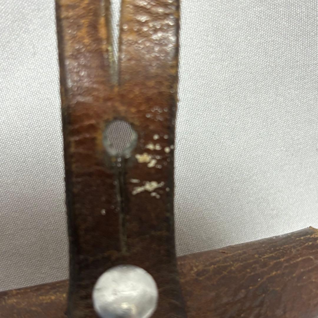 スウェーデン軍 40's 5ポケット レザーバンダリアポーチ 弾薬ベルト