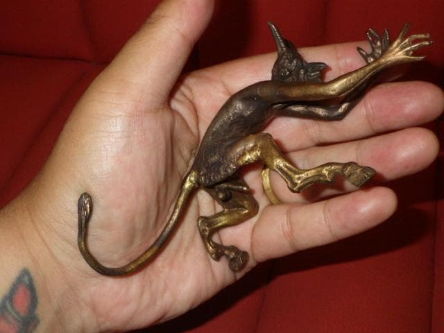 デビル★オブジェ★置物★アート★悪魔★サテュロス★真鍮★ビンテージ★アート★エロ