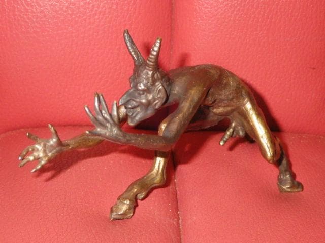 デビル★オブジェ★置物★アート★悪魔★サテュロス★真鍮★ビンテージ★アート★エロ
