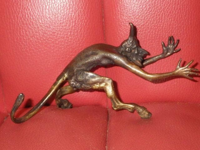 デビル★オブジェ★置物★アート★悪魔★サテュロス★真鍮★ビンテージ★アート★エロ