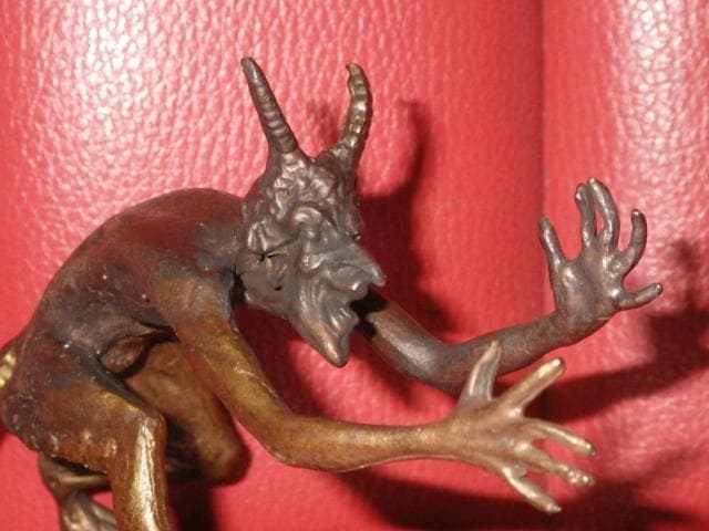 デビル★オブジェ★置物★アート★悪魔★サテュロス★真鍮★ビンテージ★アート★エロ