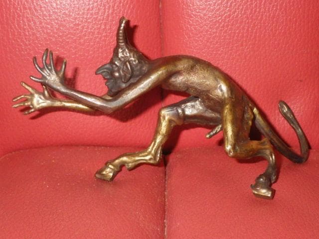 デビル★オブジェ★置物★アート★悪魔★サテュロス★真鍮★ビンテージ★アート★エロ