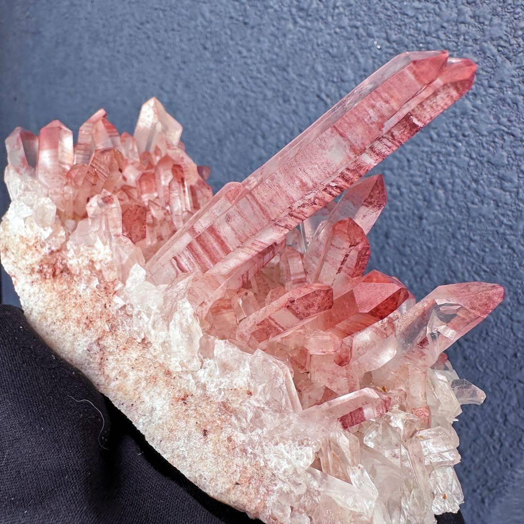 希少❗️高品質❗️超綺麗♡超強いパワー ピンク ヒマラヤ クラスター天然石A1557