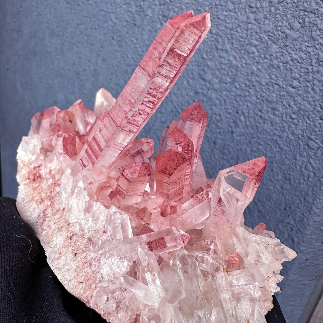 希少❗️高品質❗️超綺麗♡超強いパワー ピンク ヒマラヤ クラスター天然石A1557