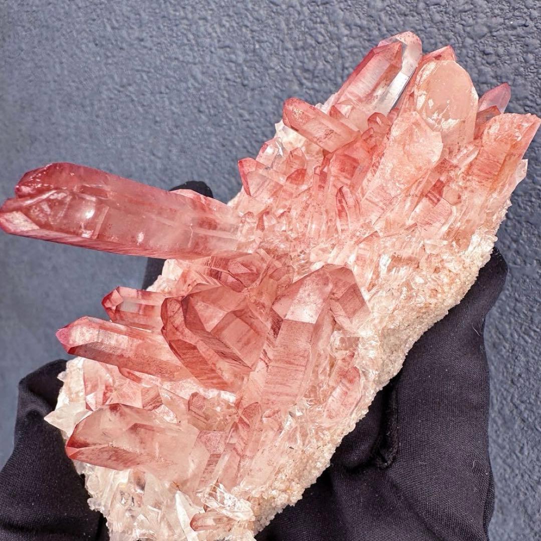 希少❗️高品質❗️超綺麗♡超強いパワー ピンク ヒマラヤ クラスター天然石A1557