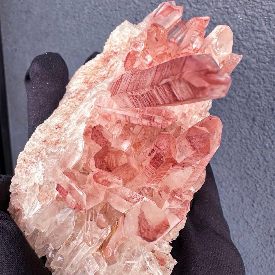 希少❗️高品質❗️超綺麗♡超強いパワー ピンク ヒマラヤ クラスター天然石A1557