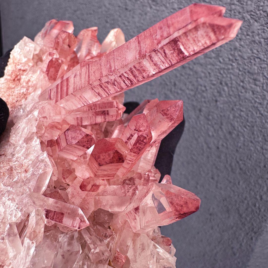 希少❗️高品質❗️超綺麗♡超強いパワー ピンク ヒマラヤ クラスター天然石A1557