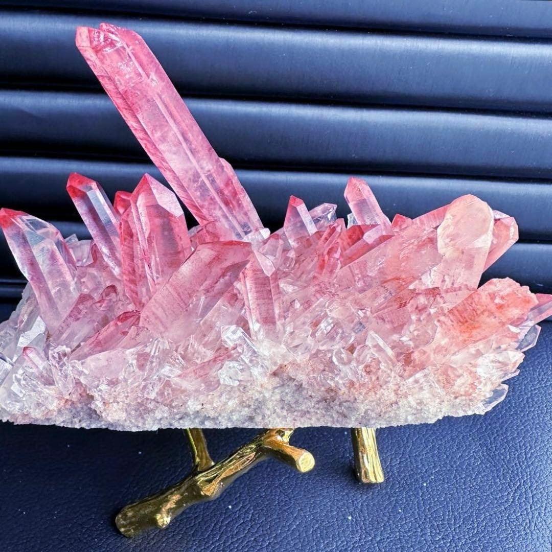 希少❗️高品質❗️超綺麗♡超強いパワー ピンク ヒマラヤ クラスター天然石A1557