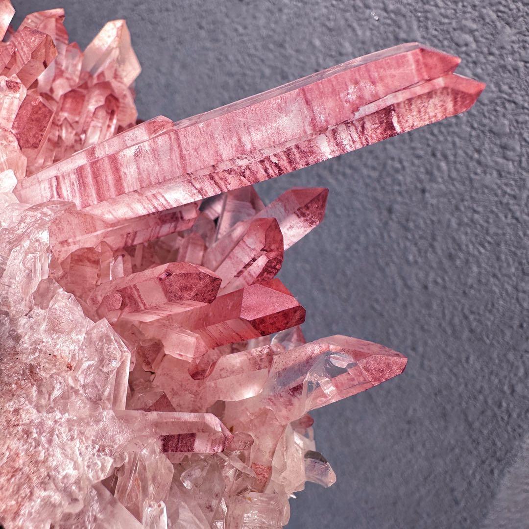 希少❗️高品質❗️超綺麗♡超強いパワー ピンク ヒマラヤ クラスター天然石A1557