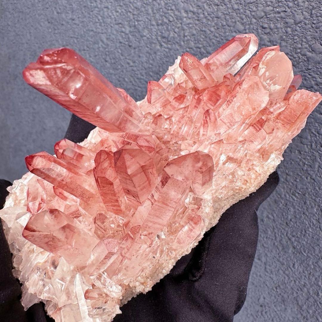 希少❗️高品質❗️超綺麗♡超強いパワー ピンク ヒマラヤ クラスター天然石A1557