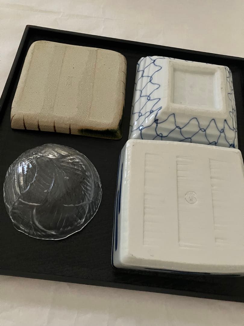 未使用❤️松花堂弁当　4個　有田焼　織部