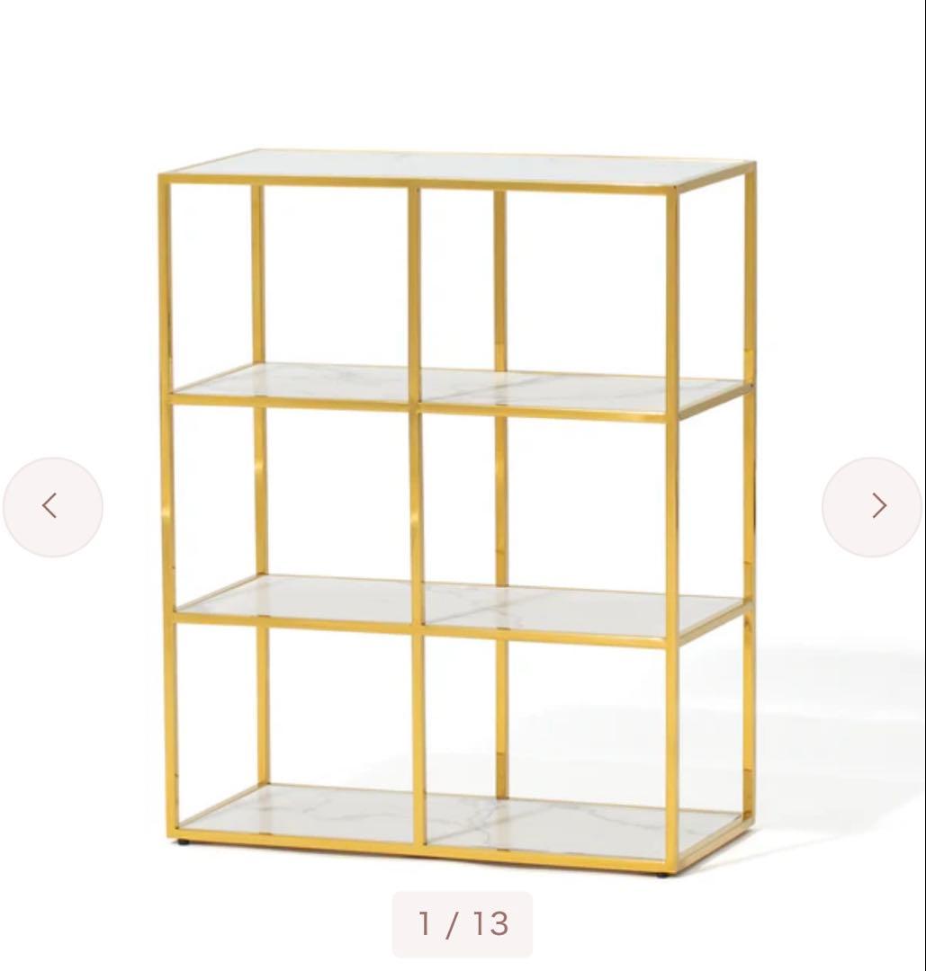 Francfranc フランフラン レーヌ シェルフ 棚 2s 4段　大理石