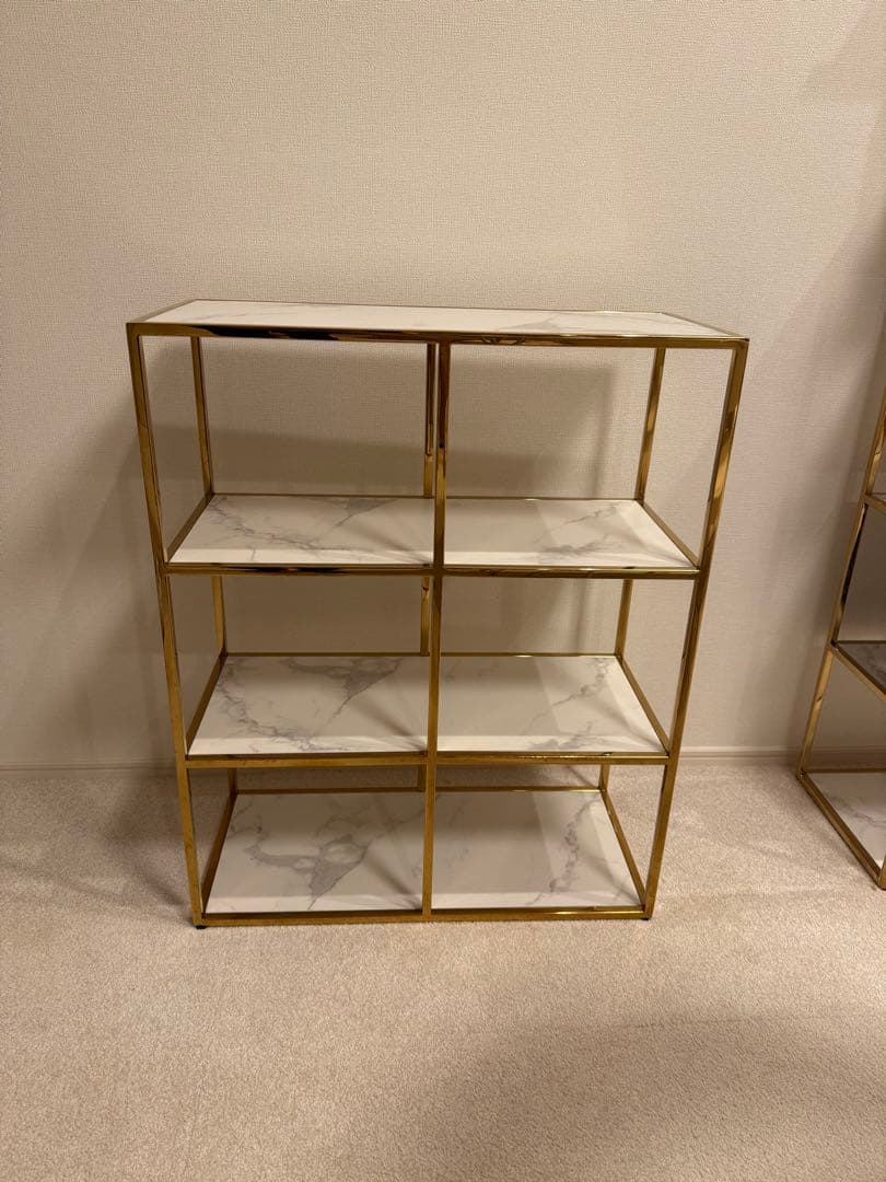 Francfranc フランフラン レーヌ シェルフ 棚 2s 4段　大理石