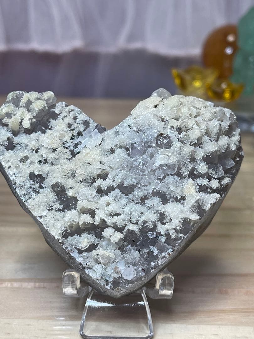 綺麗　天然石　濃いアメジストクラスター　とハット　2点セット