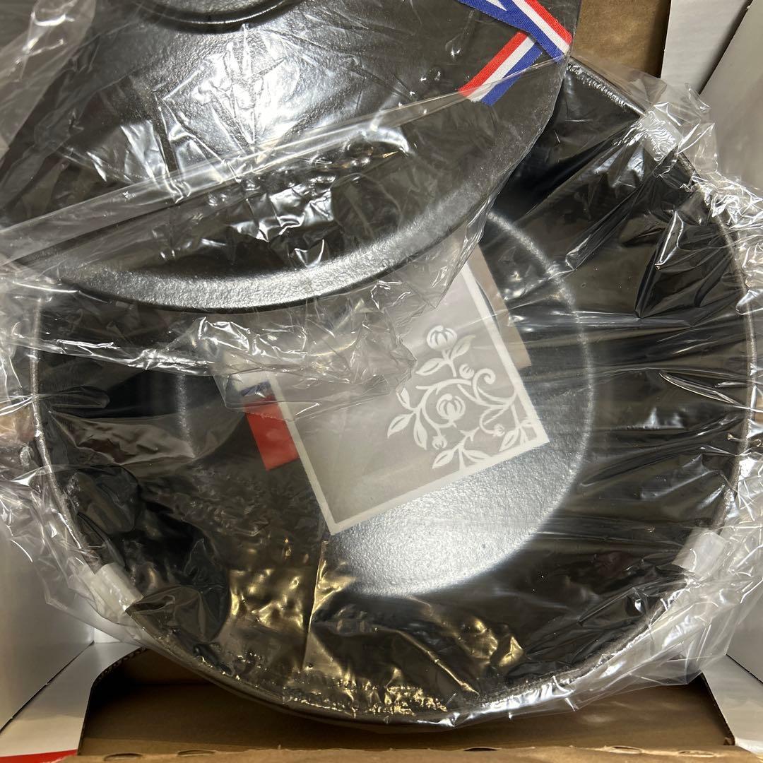 シャスール 両手鍋 黒（ノワール ブラック）24センチ②