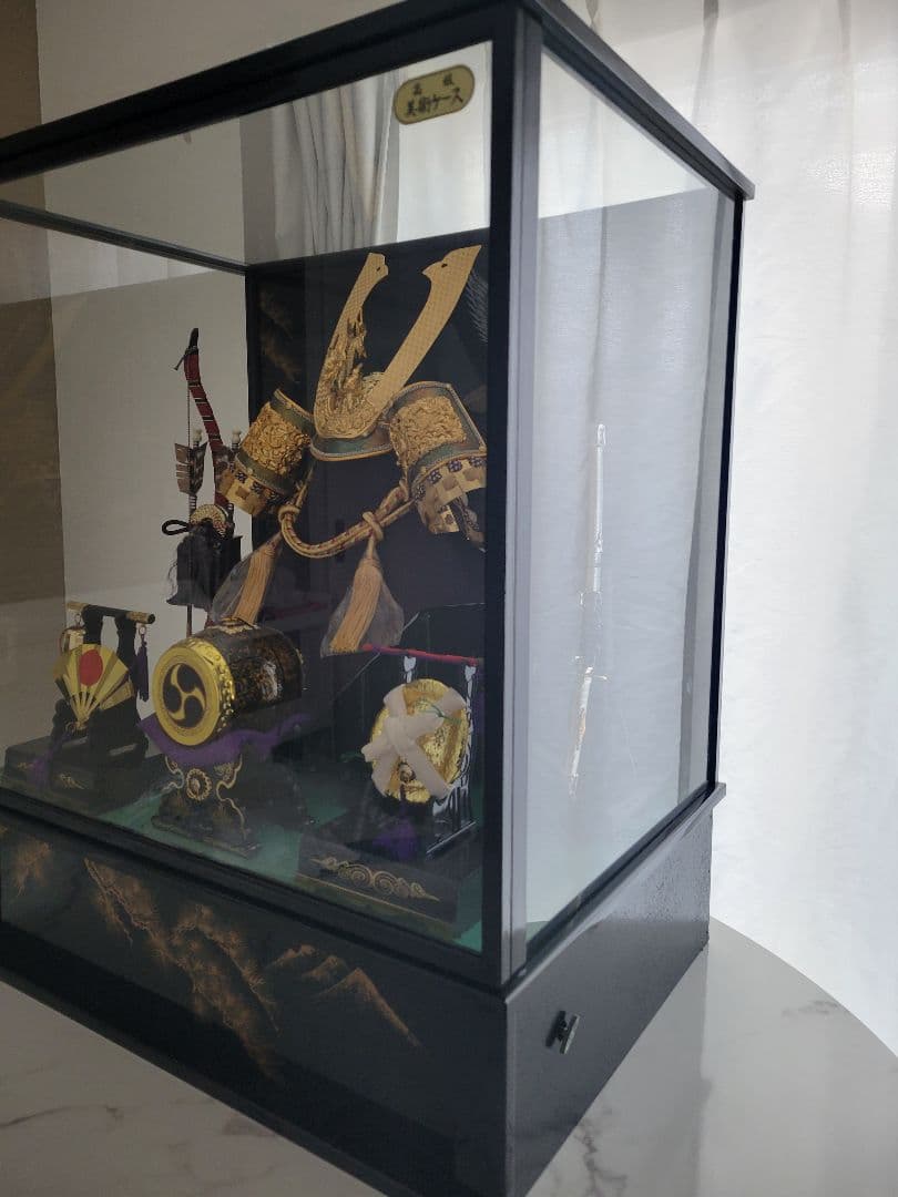 ☆35000円から週末限定値下げ☆五月人形ガラスケース・オルゴール付き