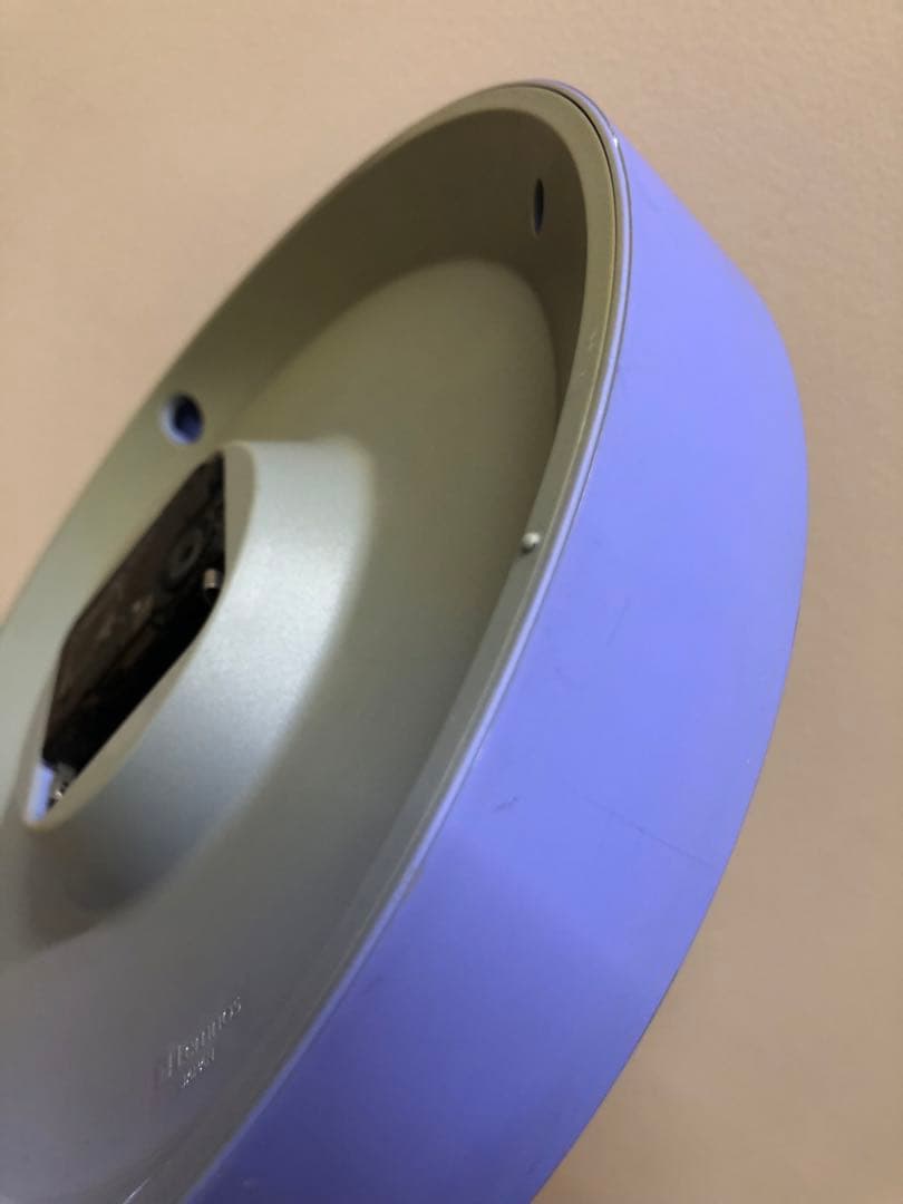 [希少] Lemnos レムノス ポストモダン 掛け時計 佐藤まどか 紫 日本製