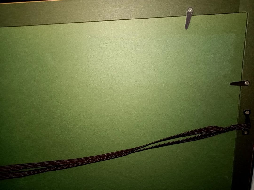 葛飾北斎　三代浮世絵師　複製木版画 「百人一首うばが絵ときの内　春道列樹」額付き