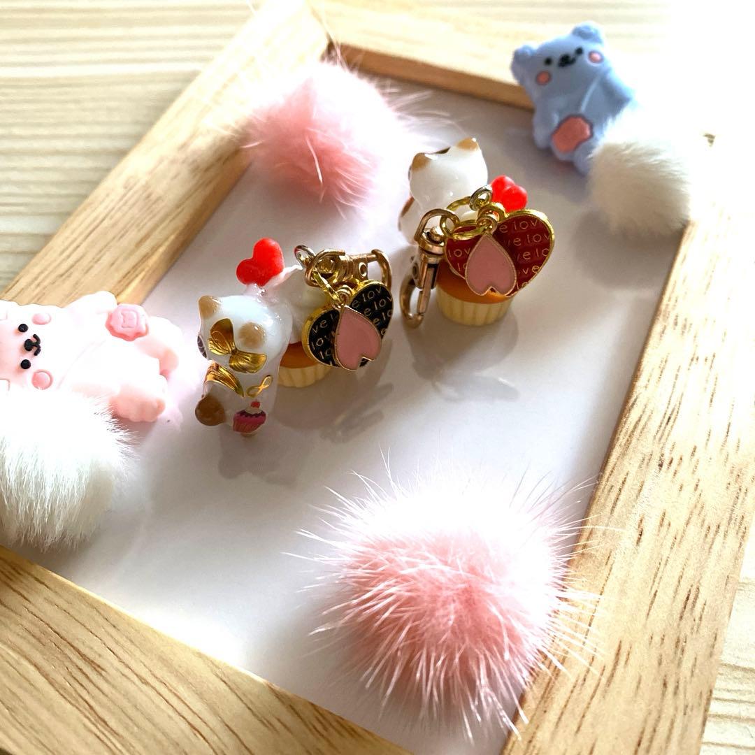 ☆カップケーキとバレンタイン猫ちゃんチャーム☆