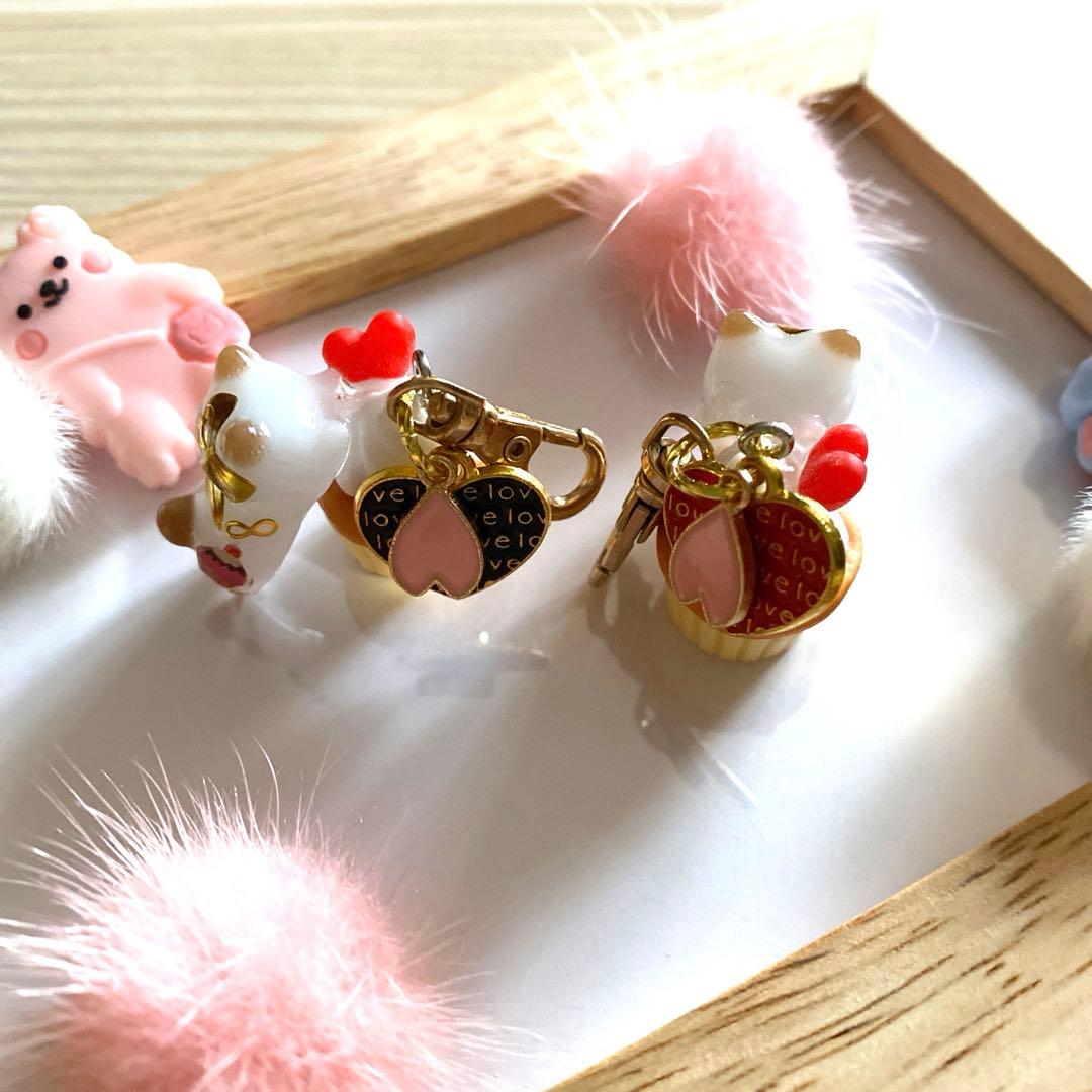 ☆カップケーキとバレンタイン猫ちゃんチャーム☆