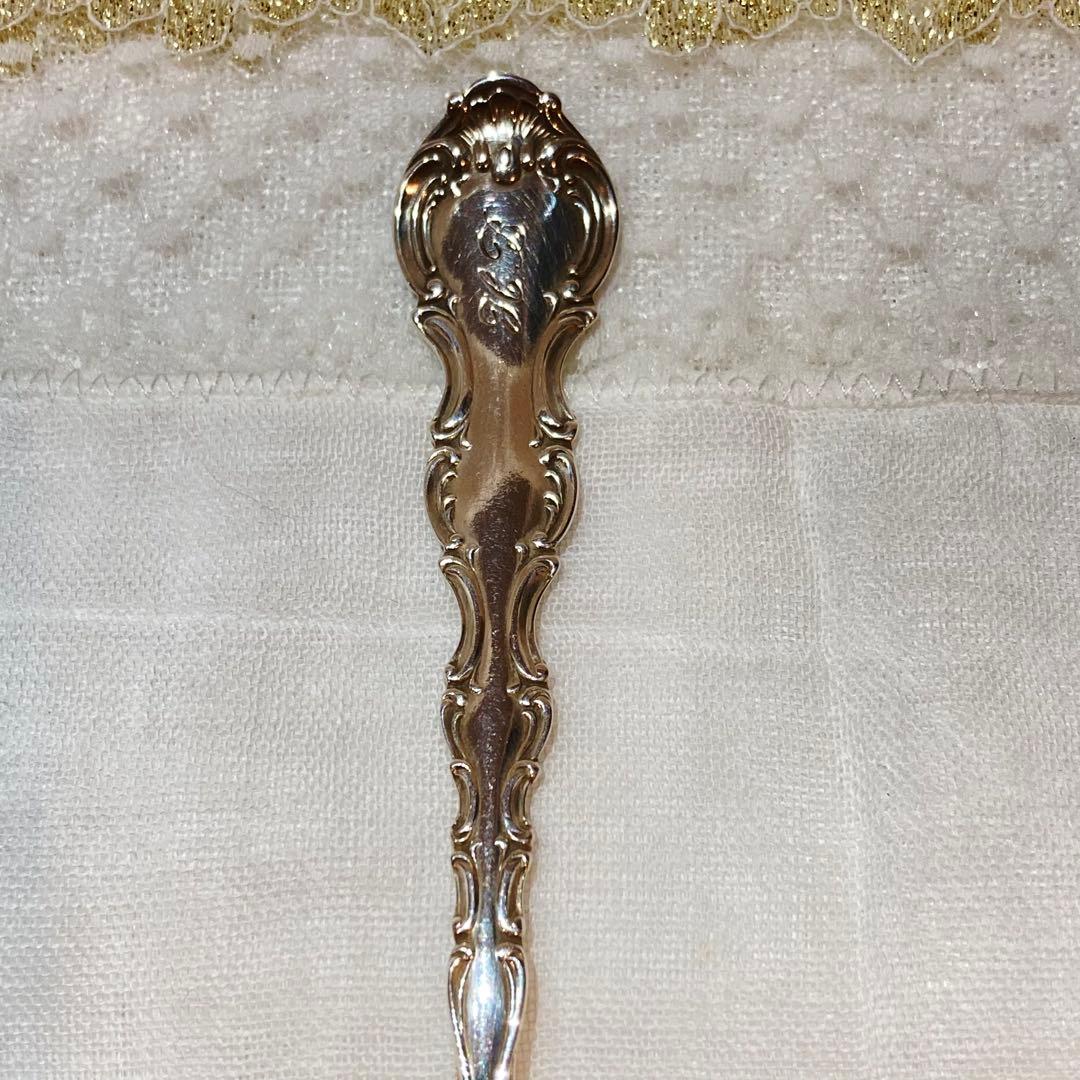 64 アメリカGorham社純銀製シュガースプーン