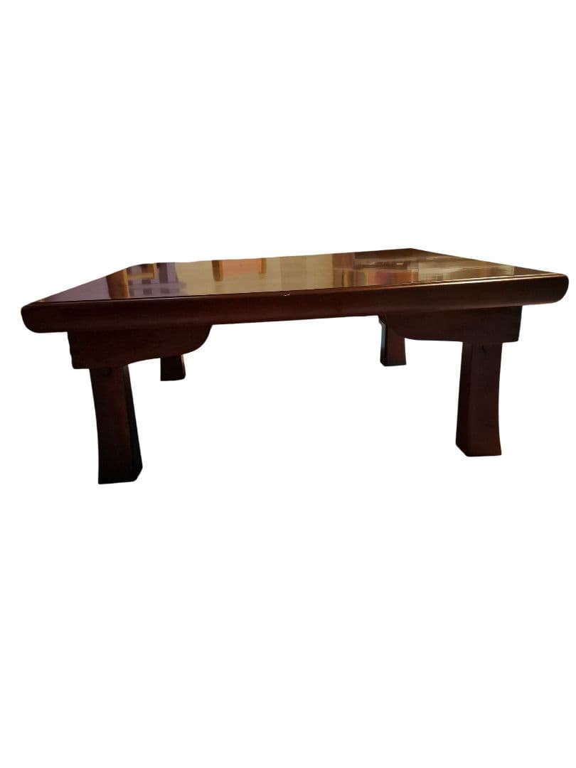 昭和レトロ 折りたたみ式座卓 正方形 75cm 木製ローテーブル