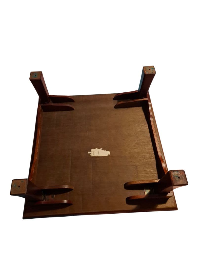 昭和レトロ 折りたたみ式座卓 正方形 75cm 木製ローテーブル