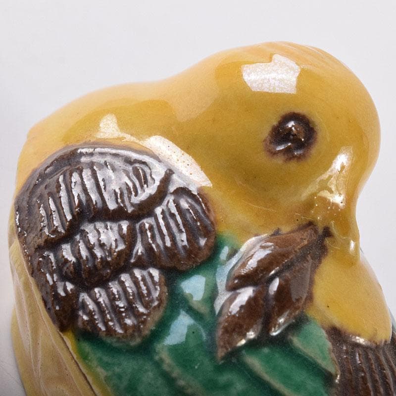 茶道具 平安竹泉造 黄交趾鳥 香合 共布共箱 V R8622 - メルカリ