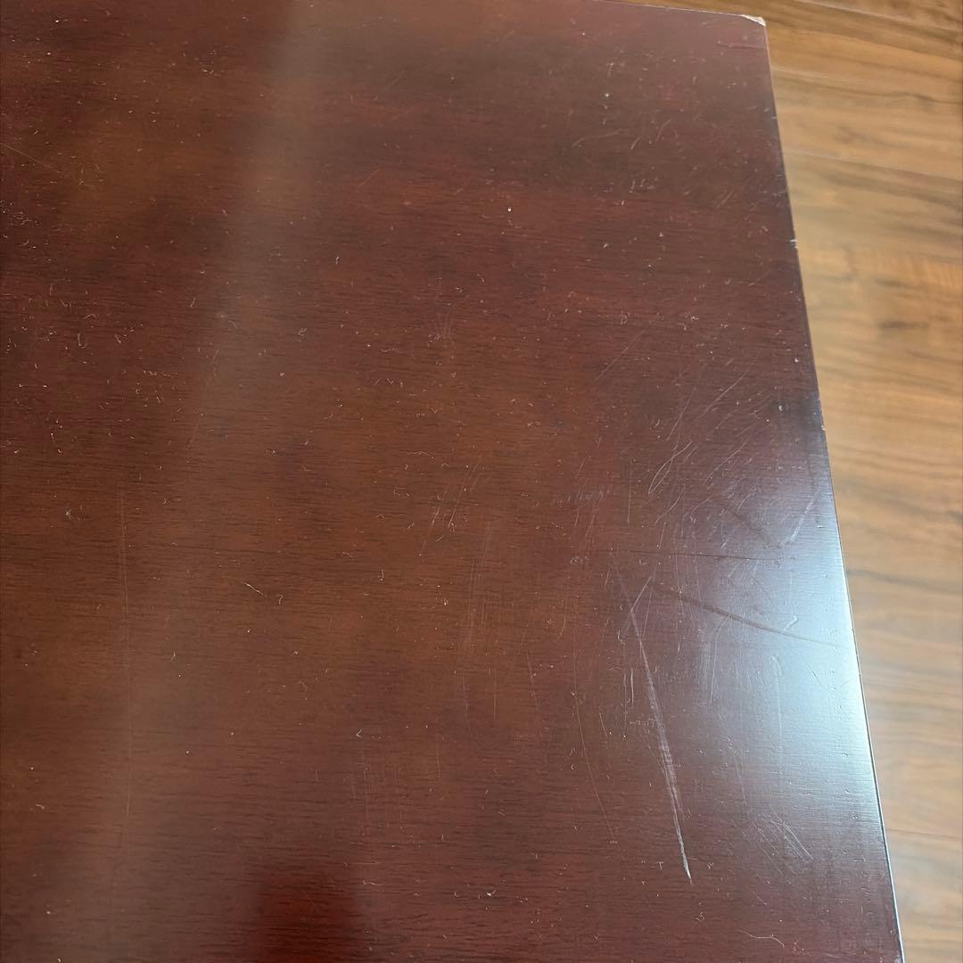 オールドカリモク　観音開き木製ガラスキャビネット