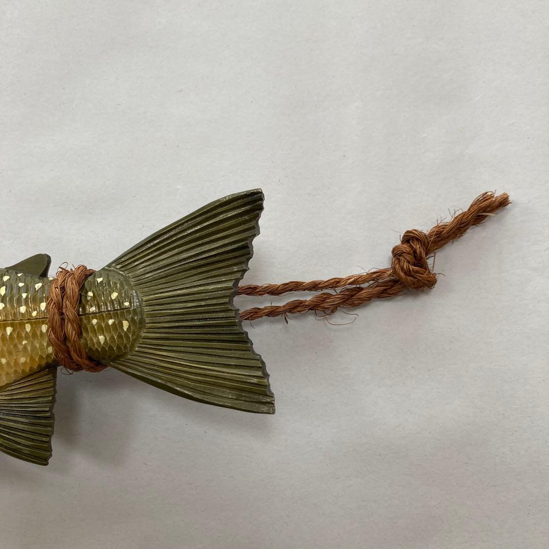木彫　魚　アメマス