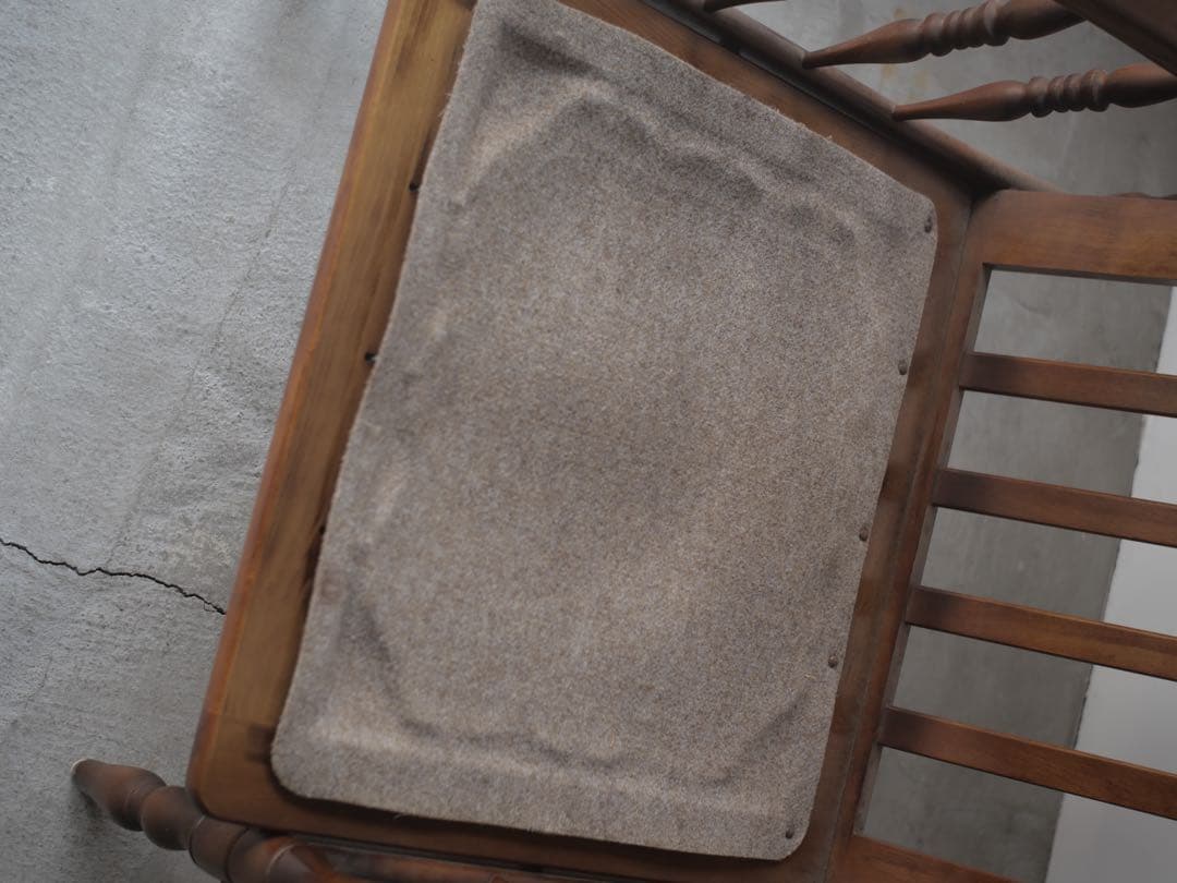 ①カリモク　ソファ　椅子　チェア　現状　古家具　古道具　アンティーク　昭和レトロ